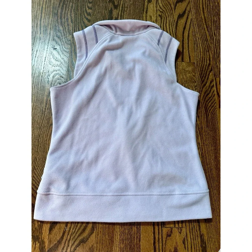 NIKE Girls ThermaFit Fleece Vest Size XL‎ Full Zip Light Purple Zip Pockets EUC
